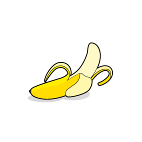 Icone d'une banane, ailmacocotte.com