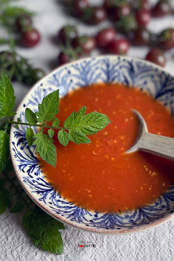 La soupe à la tomate de ma maman