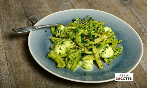 PÂTES PESTO CAJOU ÉPINARDS