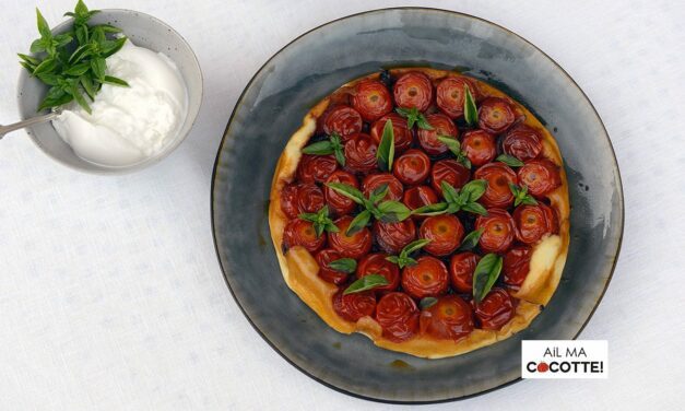 TATIN DE TOMATES À LA STRACCIATELLA