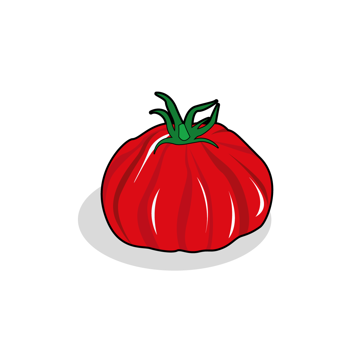 Dessin d'une tomate, ailmacocotte.com
