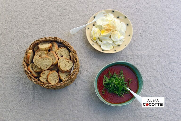 Crostinis mozzarella sauce tomate maison, AiL MA COCOTTE!
