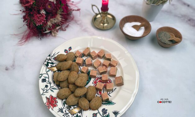 MINI-MADELEINES AU PAIN D’ÉPICES ET AU FOIE GRAS