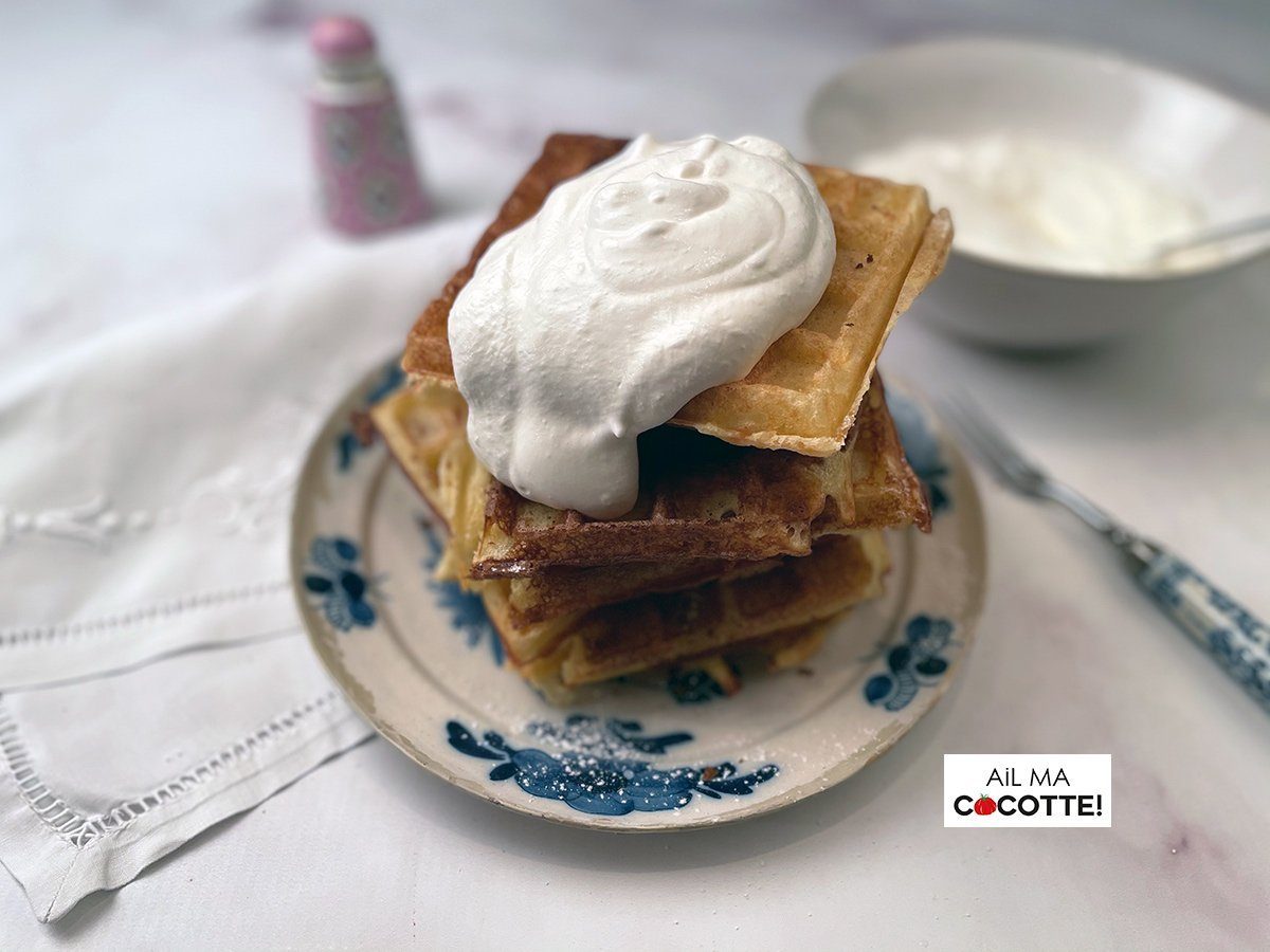 Gaufres-moelleuses-chantilly Gaufres moelleuses, ailmacocotte.com