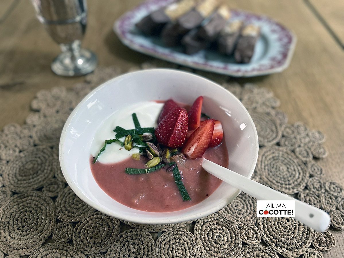 Compote de rhubarbe et fraises, ailmacocotte.com