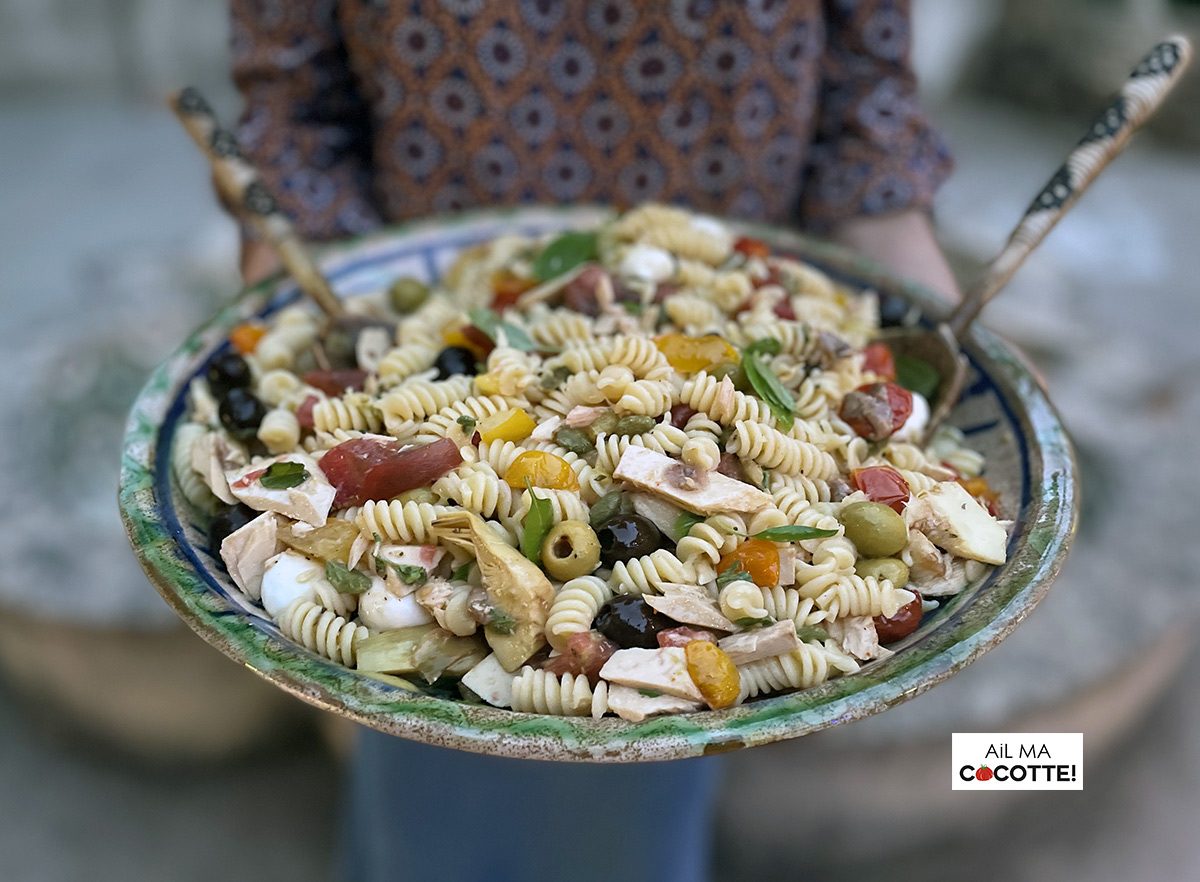 Photo de salade de pâtes à l'italienne, ailmacocotte.com