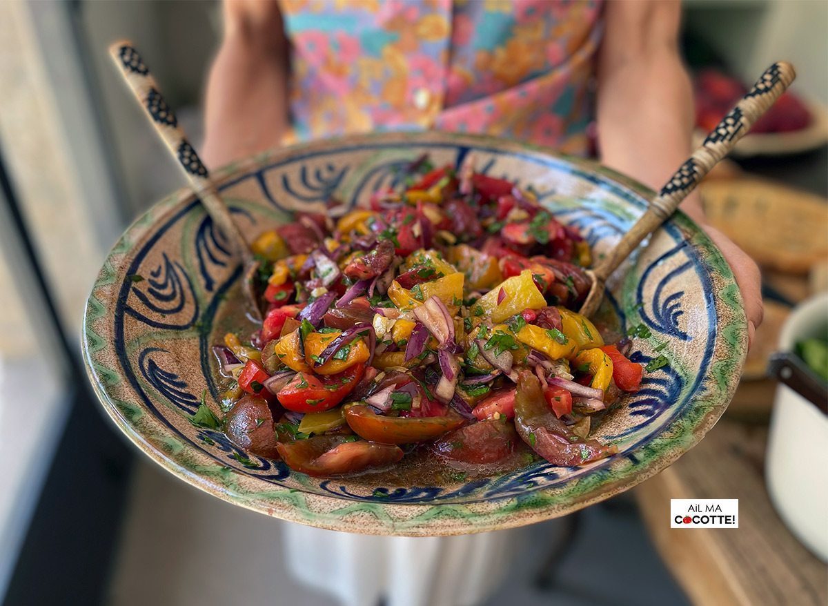 Salade de tomates à la marocaine, ailmacocotte.com