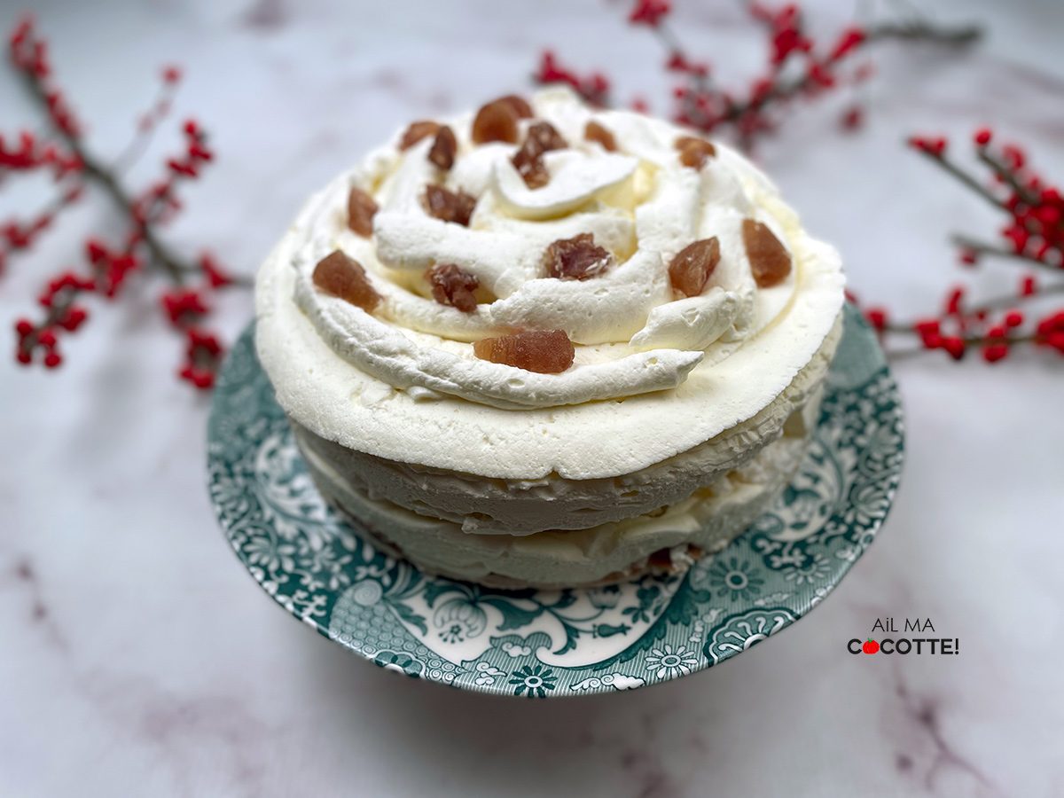 Vacherin à la crème de marrons