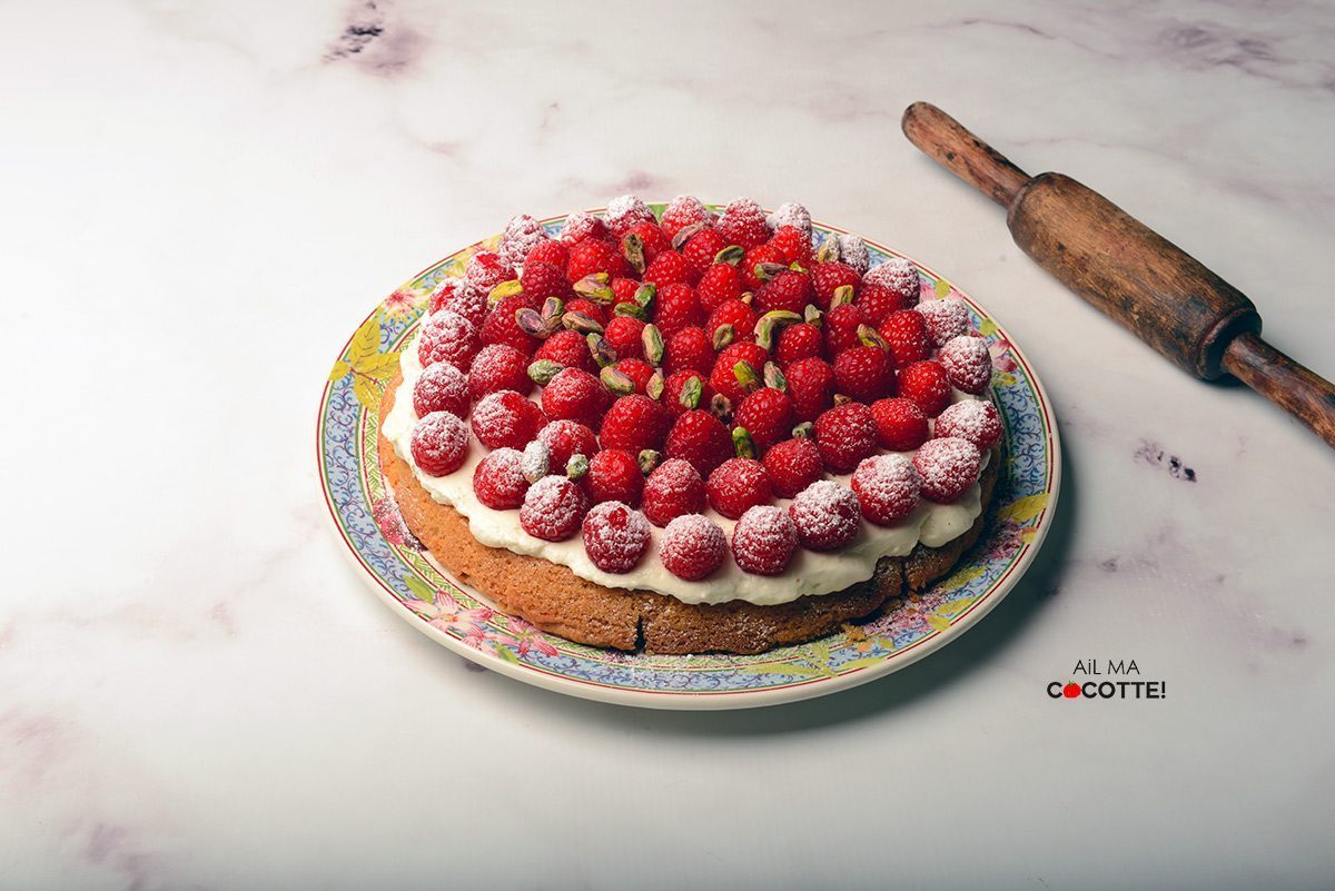 Tarte aux framboises