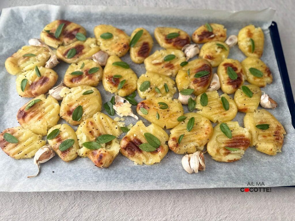 POMMES DE TERRE ÉCRASÉES CROUSTILLANTES