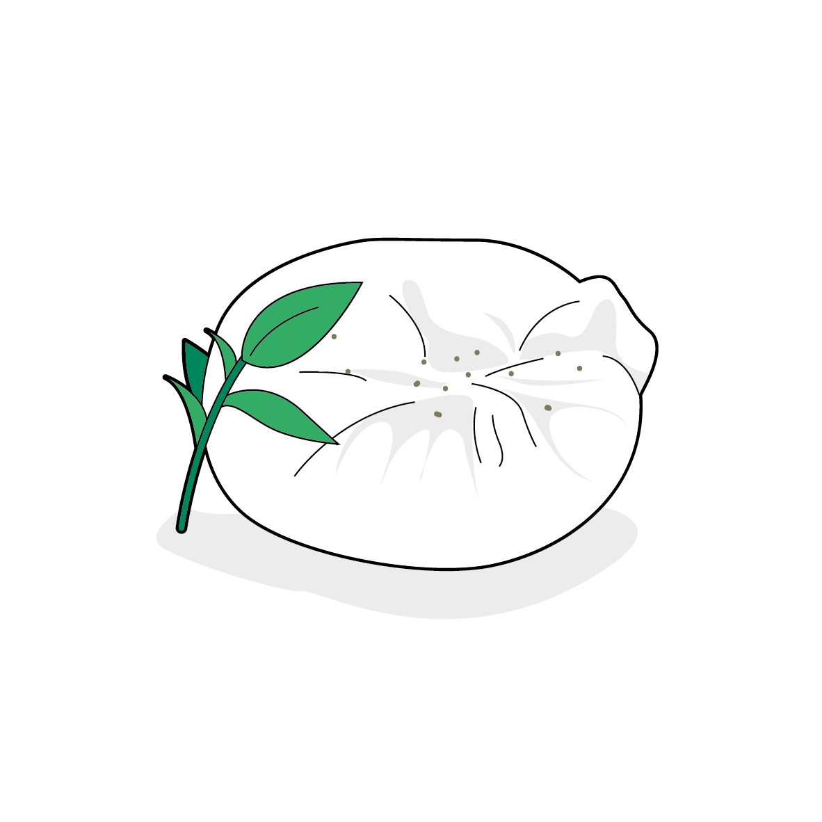 Icone de mozzarella
