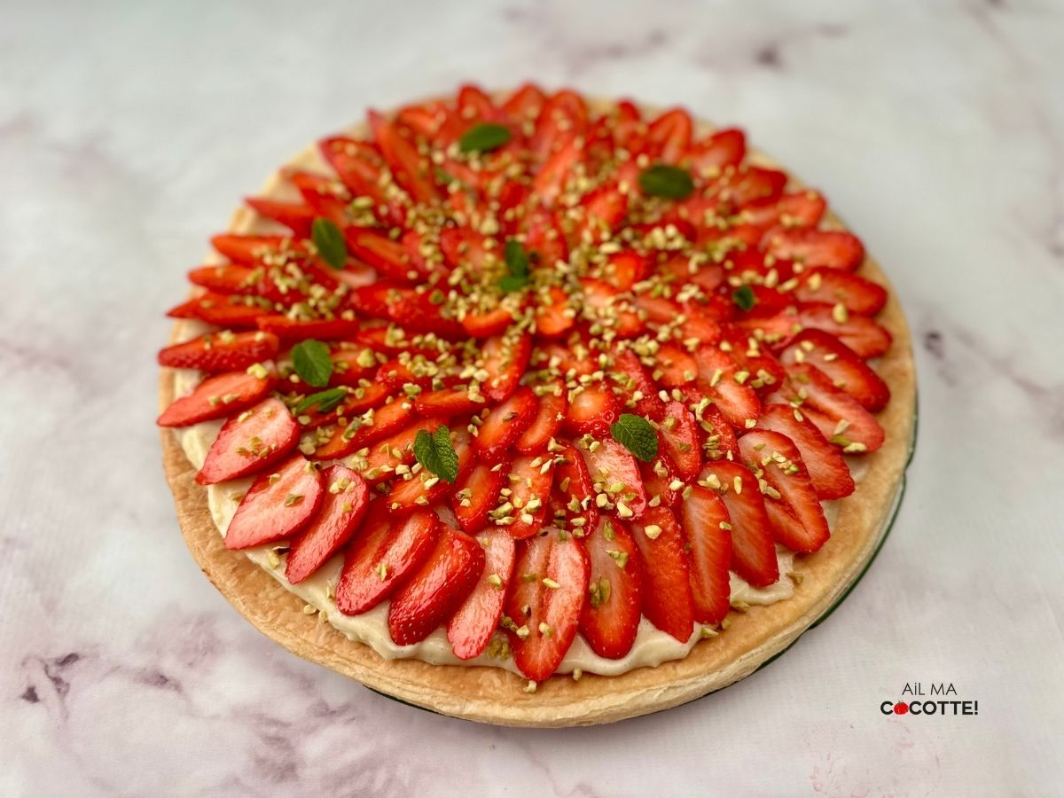 Tarte aux fraises feuilletées Tarte feuilletée aux fraises
