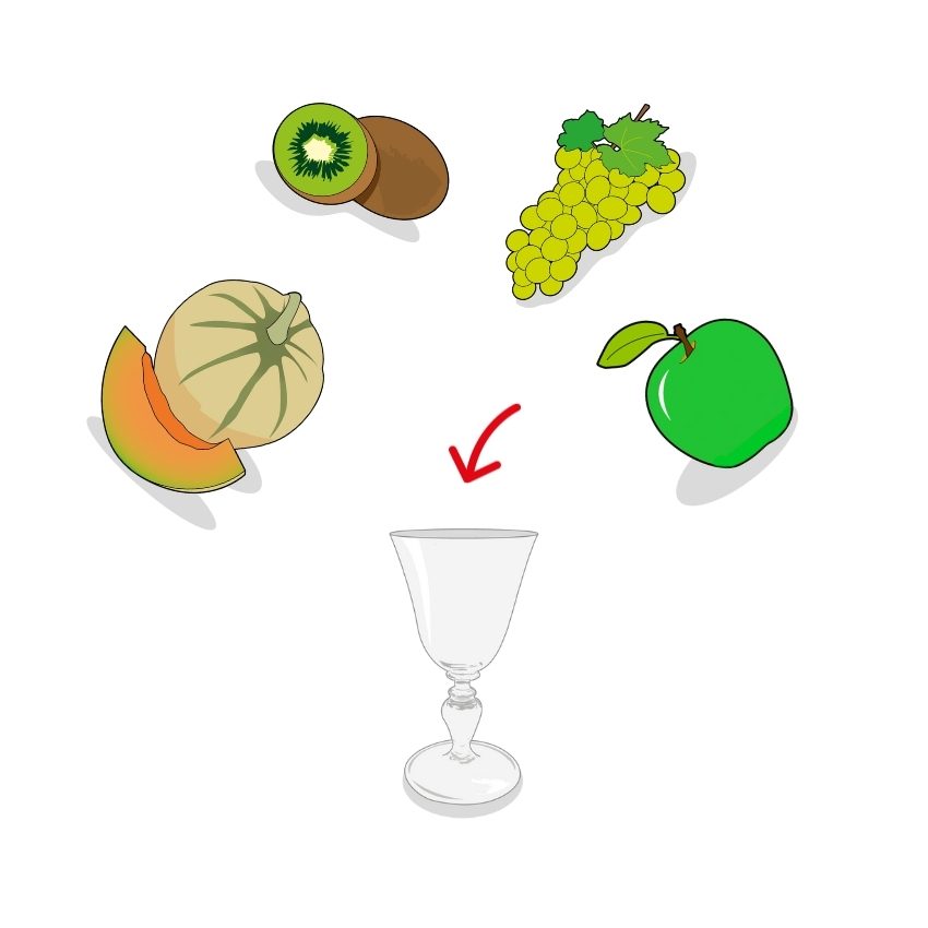 Icones des ingrédients composant la boisson des sorcières