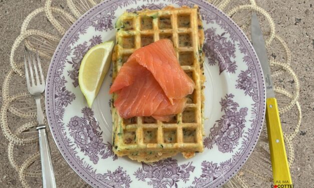 GAUFRES SALÉES CROUSTILLANTES AUX COURGETTES ET FROMAGE