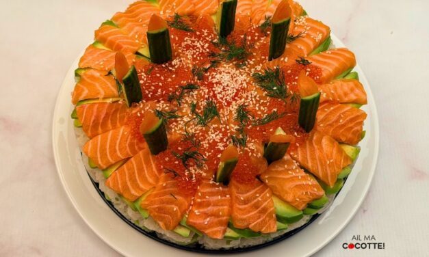 GÂTEAU DE SUSHIS ET BOUGIES COMESTIBLES